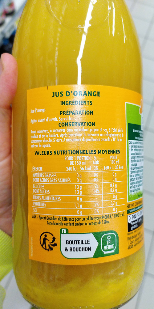 Le jus d'orange contient-il de la vitamine C ?